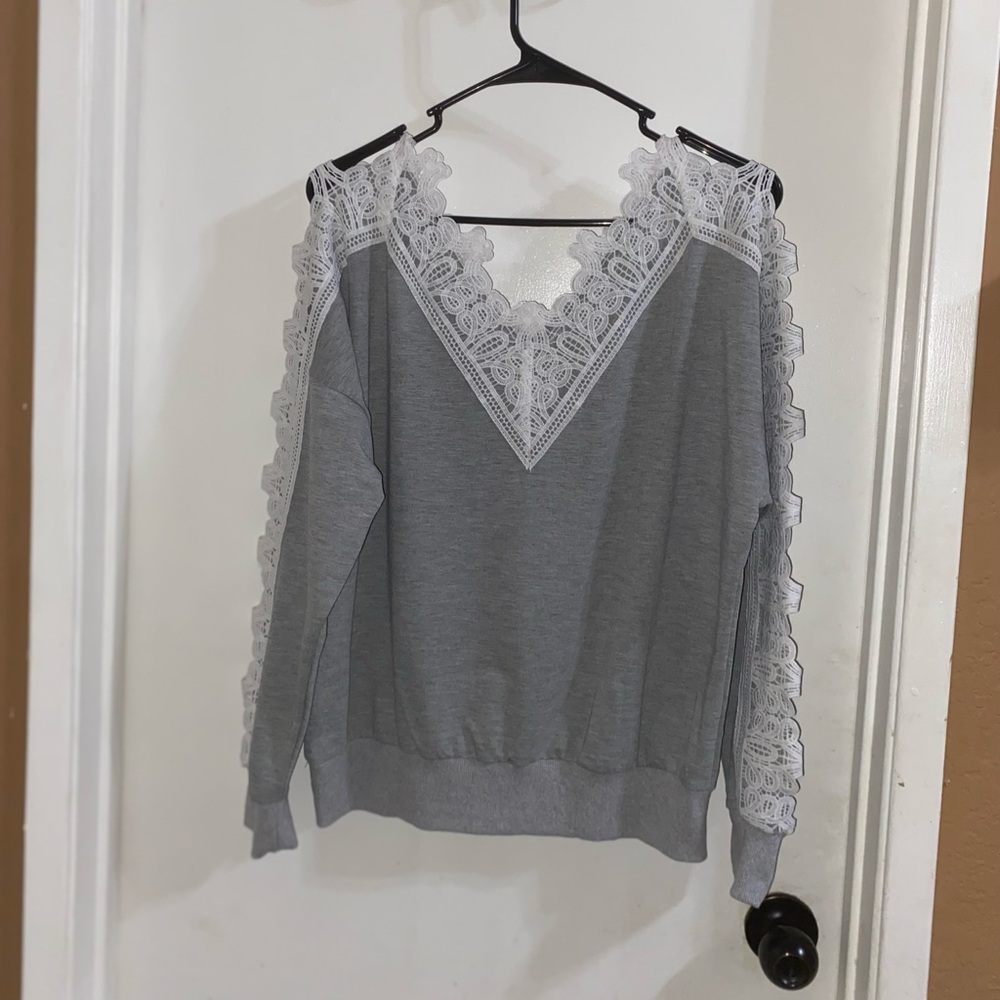Long Sleeve Laced Shirt